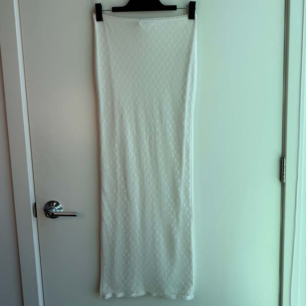 Princess Polly Noelle White Lace Maxi Skirt